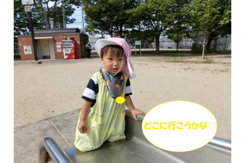 公園を探索していると.....<br>