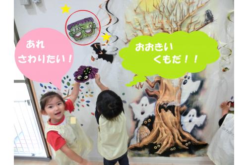 怖さがなくなった子どもたちは<br><span style='color:#7fff00;'>探求心</span>がいっぱい<span style='color:#ff7aff;'>♪<br></span><br>「せんせい!あれさわりたい!だっこして」<br>「○○くん(ちゃん)も!」と気になるものを<br>実際に触って<span style='color:#007fff;'>感触を確かめて</span>いました<span style='color:#7aff7a;'>!(^^)!</span>