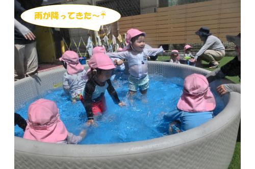 シャワーで雨を降らすと<br><span style='color:#007fff;'>「やった~雨だ~!」</span>と<br>全身で水を浴びていました<span style='color:#ffff00;'>★</span><br>普段雨の日も全身で雨を浴びる機会がないので<br>ある意味<span style='color:#ff7f00;'>貴重な体験</span>だったかもしれないです<span style='color:#00ffff;'>(^^♪</span>