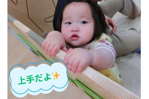 <span style='color:#ff8205;'>つかまり立ち</span>がだいすきで<br>上手に立てるのを<br>見せてくれるようになった子ども達<span style='color:#ff007f;'>♡</span><br><br>ゲートの向こうにいる<br>お兄ちゃんお姉ちゃんにも<br><span style='color:#007fff;'>「上手だね！」</span>と<br>たくさん褒めてもらっています<span style='color:#ffff00;'>★</span>